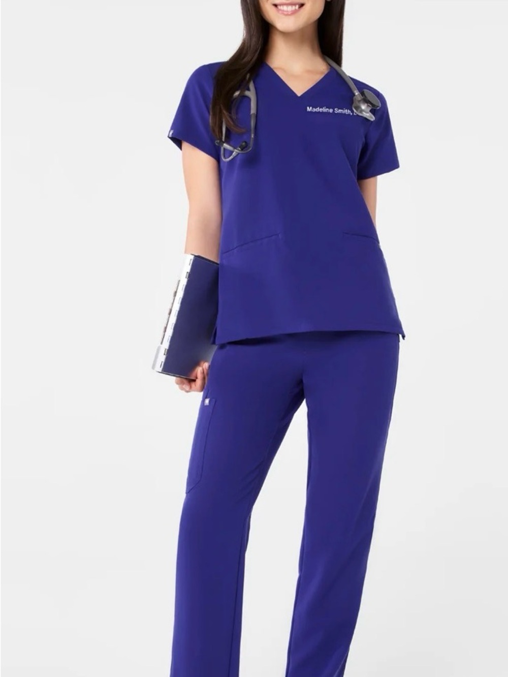 Figs Deep Royal Blue po 4061 Casma Scrib Top 6XL never worn